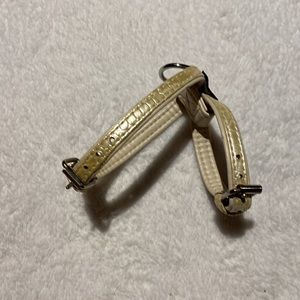 Avenue Dog harness white leather xxsmall fits 2-4 lbs